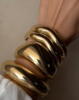 Editorial Chunky Organic Cuff- Reef- 14K Gold PVD- Recycled
