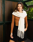 Cozy Knit Scarf with Tassels - Classical Bestseller!