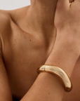 Editorial Hinge Bracelets 14K Gold PVD- Recycled