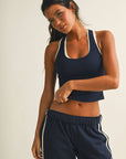 Double Layered Racerback Tank Top