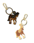 Hand-painted Horse Bag Charm + Keychain