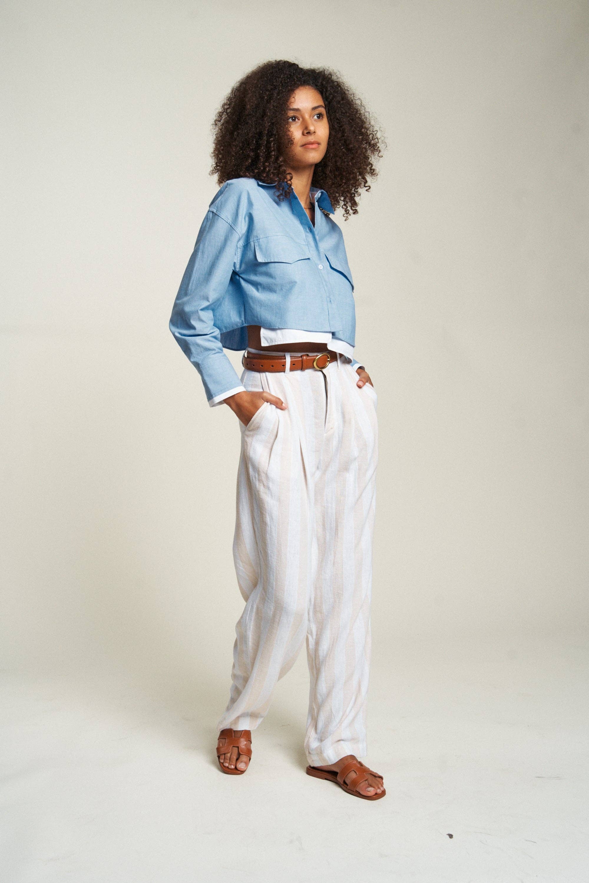 Evanston Trouser High Rise Sand Dune