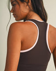 Double Layered Racerback Tank Top