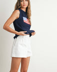 Finias Flag Print Sweater