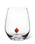 Strawberry Icon Stemless Wine Glass-