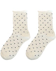 Polka Dot Rolled Socks