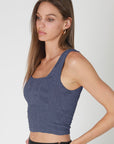 Stacie Double Lace Square Crop Tank