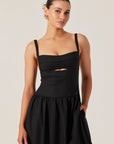 Jevi Sleeveless Bubble Midi Dress