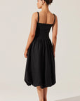 Jevi Sleeveless Bubble Midi Dress