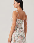 Sariah Pleated Eyelet Midi Dress