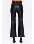 Pistola Ally Faux Leather Bootcut Pants Onyx