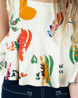 Alma Tie Front Top