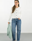 Aleks Crop Jean- River