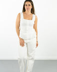 Kacey Boyfriend Jean- Optic White