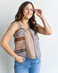 Kai Pleated Strap Tank