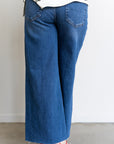 Della Front Slit Crop Jeans