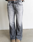 Ainsley Denim Terry Pants- Black