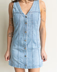 Carmel Denim Mini Dress