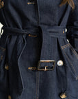 Catherine Denim Trench Coat