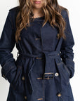 Catherine Denim Trench Coat