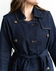 Catherine Denim Trench Coat