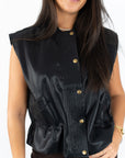 Matty Leather Vest