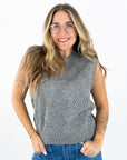 Campus Girl Geometric Sweater Vest