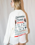 Gingerbread Cookie Recipe Embroidery Sweatshirt