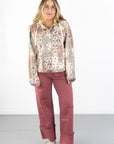 Sienna Crop Wide Leg Wide Cuffed Pants