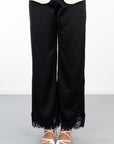 Eira Satin Straight Leg Pant