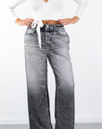 Ainsley Denim Terry Pants- Black