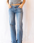 Lila Low Rise Wide Leg Jeans