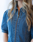 Delancey Denim Peplum Jacket
