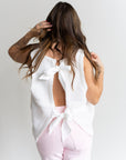 Cora Open-Back Bow Top
