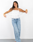 Bianca Lace Ruffle Camisole Top