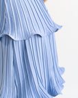 Lupin Tiered Dress- Slate Blue