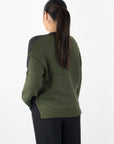 Runa Crew Neck Exposed Seam Sweater