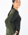 Runa Crew Neck Exposed Seam Sweater