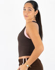 Double Layered Racerback Tank Top