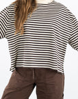 Organic Stripe LS Tee