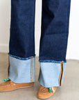 Isaac Cuffed Wide Jean