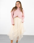 Invitation Tulle Midi Skirt