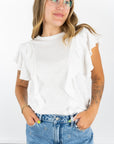 Tori Flutter Sleeve Top
