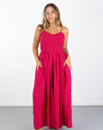 Gemma Gingham Maxi Dress