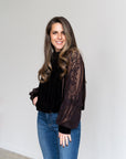 Daria Velvet Lace Blouse