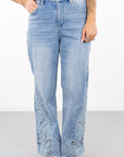 Paris Lace Straight Leg Jean