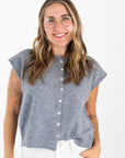 Vanessa Sleeveless Cardigan