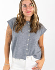 Vanessa Sleeveless Cardigan