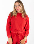 Mari Pullover- Cherry Red