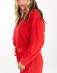 Mari Pullover- Cherry Red